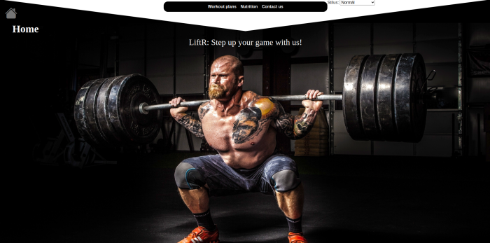 LiftR page